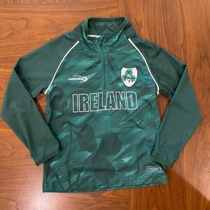 Ireland Lansdowne Boys 3-4 Years Green Performance Quarterzip